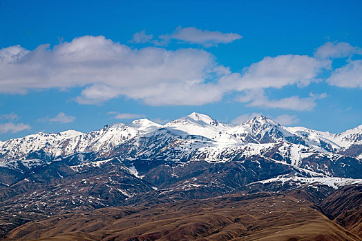 春季的天山雪线