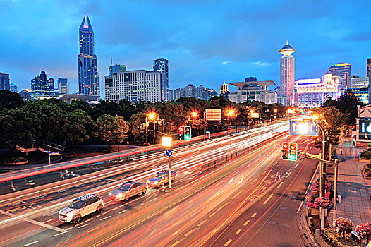 上海,街道,风景