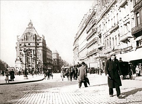 街景,布鲁塞尔,1898年,艺术家