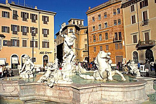 欧洲,意大利,罗马,纳佛那广场,喷泉