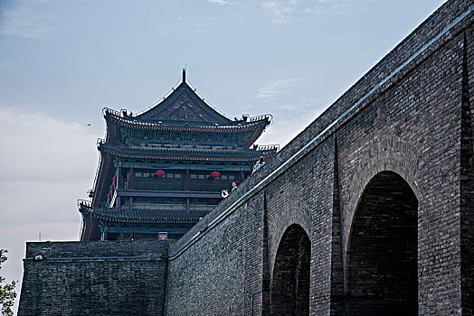 陕西省西安古城墙与城门