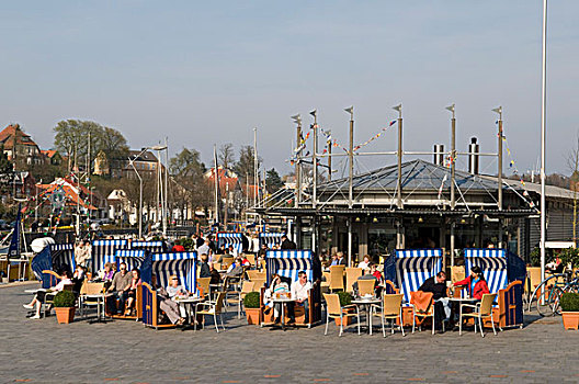 海滩,椅子,散步场所,港口,波罗的海,胜地,石荷州,德国,欧洲