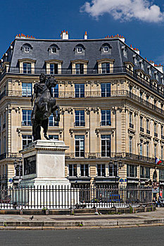 路易十四,雕塑,巴黎,建筑,地点,法国