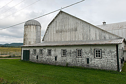 谷仓,地点,魁北克,加拿大