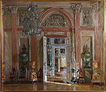 前厅,库斯科沃,宫殿,艺术家,茹科夫斯基