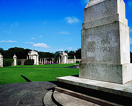 爱尔兰,国家,战争纪念碑,花园,都柏林,纪念,军人,大战