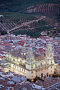 西班牙,安达卢西亚,文艺复兴,大教堂,黎明