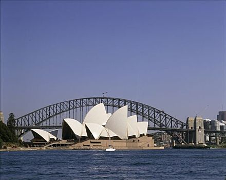 澳大利亚,悉尼,歌剧院,海港大桥,背影