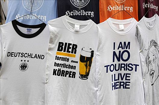 t恤,教堂,海德尔堡,巴登符腾堡,德国,欧洲