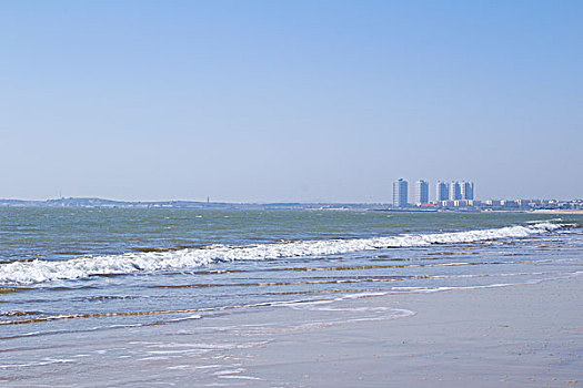 海岸线海浪海滩