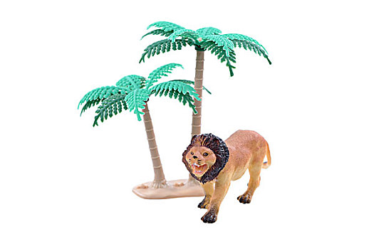 玩具,狮子,树