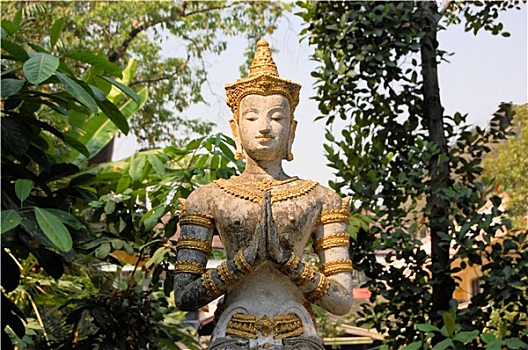 飞天仙女,佛教寺庙,清迈,泰国
