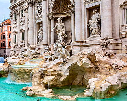 雕塑,喷泉,罗马,意大利