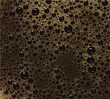 黑咖啡,泡泡