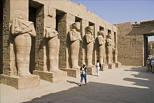 雕塑,寺庙,卡尔纳克神庙,路克索神庙,埃及