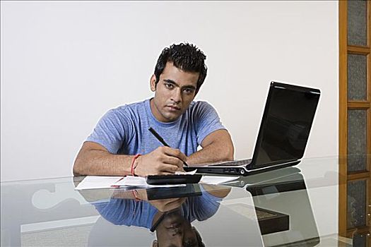 一个,男人,分类,金融,笔记本电脑