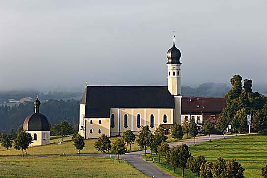 朝圣教堂,上巴伐利亚,巴伐利亚,德国,欧洲