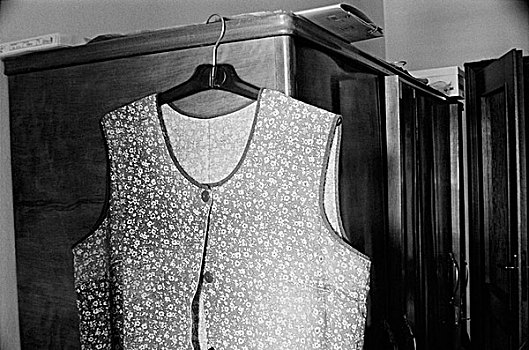 围裙,悬挂,衣柜,卧室,意大利,四月,2002年