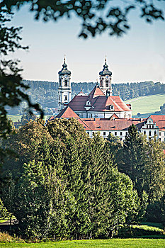 风景,德国地名,教堂,区域,巴伐利亚,德国