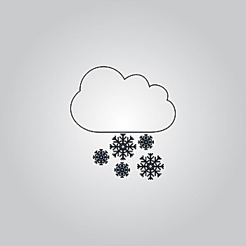 云,雪花