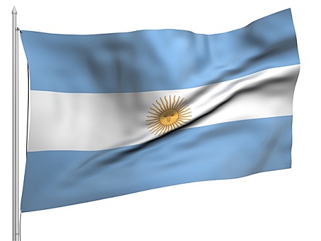 飞,旗帜,阿根廷,国家