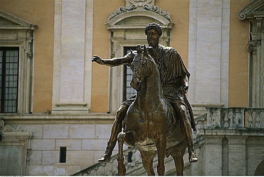 雕塑,广场,坎皮多利奥,罗马,意大利