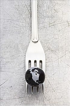 地球,叉子