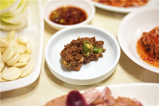 韩国,配菜,首尔,餐馆