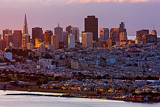 旧金山,城市天际线,加利福尼亚,美国