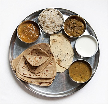 传统,印度,食物
