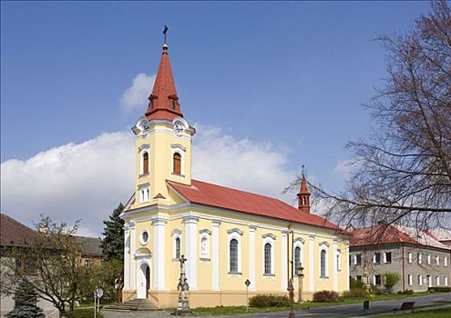 教堂,摩拉维亚,捷克共和国,欧洲