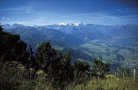 顶峰,山峦,瑞士,欧洲