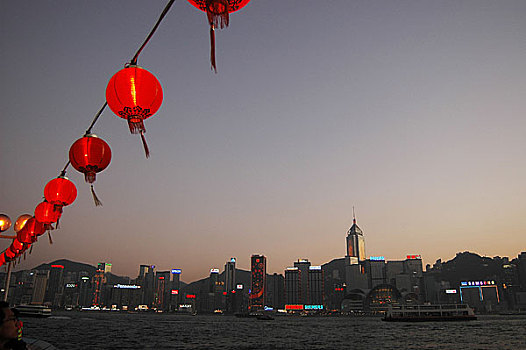 香港维多利亚港夜景