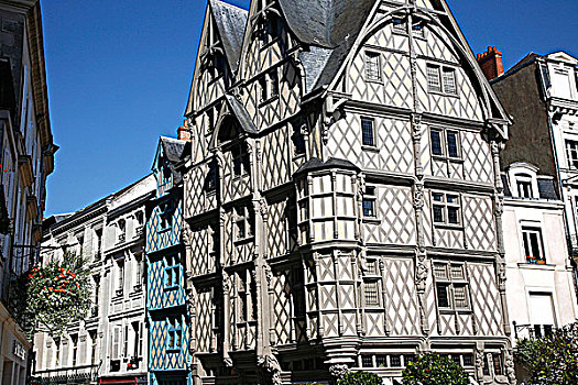 法国,曼恩-卢瓦尔省,安茹,亚当,房子,16世纪