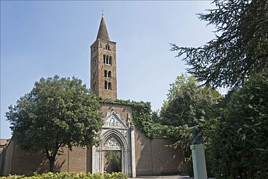 钟楼,教堂,拉文纳,艾米利亚-罗马涅大区,意大利