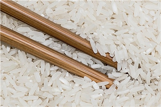 筷子,淹没,米饭