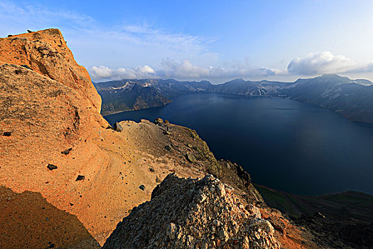 长白山天文峰火山熔岩