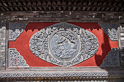 山西忻州市五台山大圆照寺侧照壁