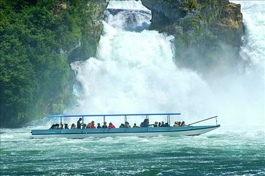 莱茵河,瀑布,诺伊豪森,瑞士