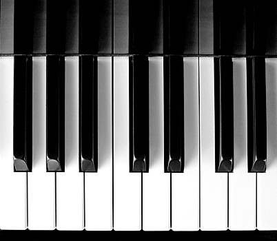 钢琴,俯视,经典,钢琴键,按压