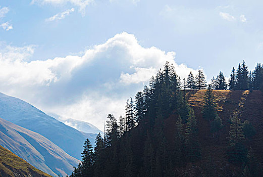 崇山峻岭的黑河大峡谷