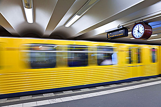 移动,地铁,拉拽,车站,现代,地铁站,柏林,德国,2009年
