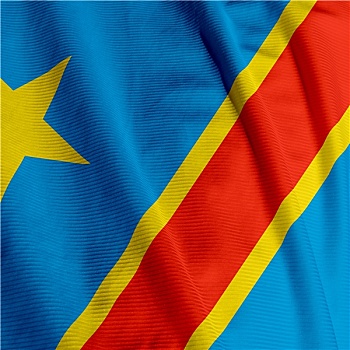 刚果人,旗帜,特写