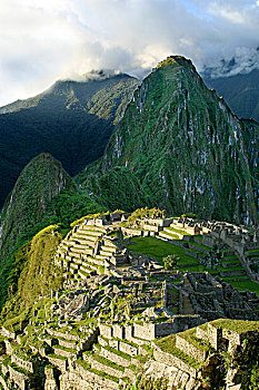 南美,秘鲁,马丘比丘,早晨