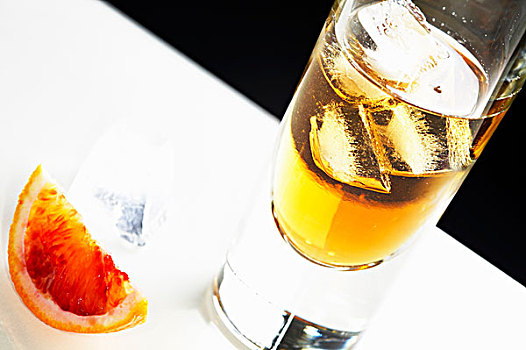 冰冻,橙色,大杯饮料,血橙