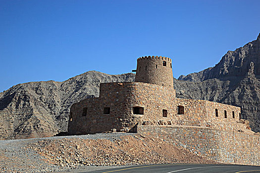 堡垒,阿曼,阿拉伯半岛,中东,亚洲