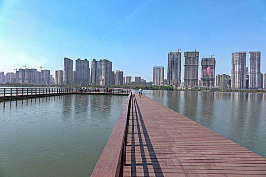 湖南省长沙梅溪湖－栈桥