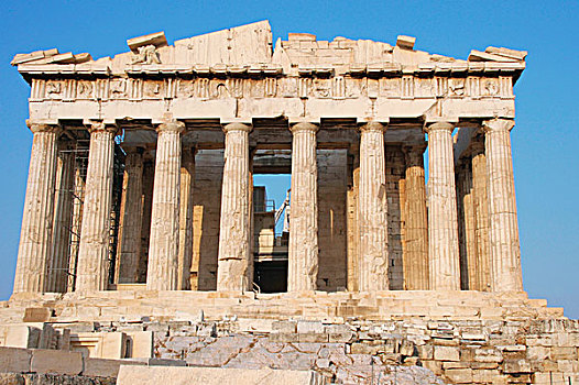 希腊艺术,帕特侬神庙,建造,领导,多利安式,建筑,设计,建筑师,卫城,雅典,阿提卡,中心,希腊