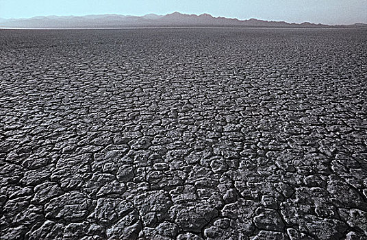 美国,加利福尼亚,裂土,干燥,湖床,荒芜