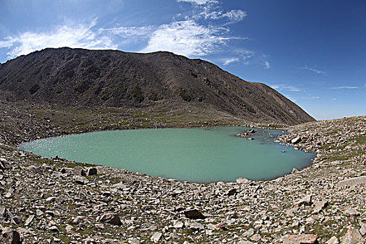 天山蓝色心湖